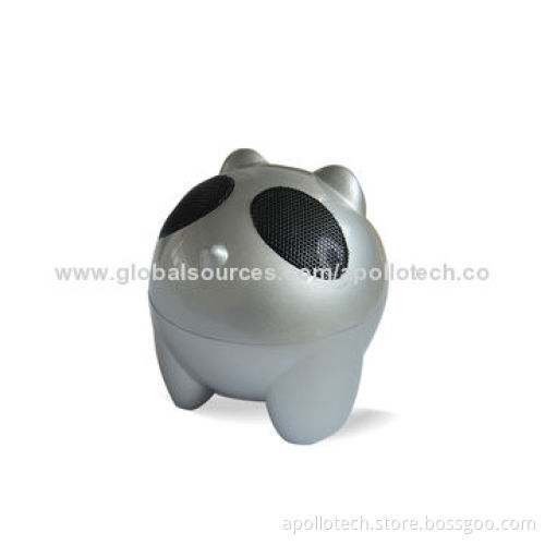 Cute Bear Bluetooth Speaker with 500mAh Capacity, 5V/1A Input